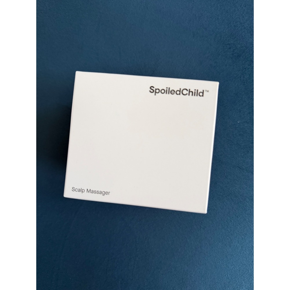 SpoiledChild Scalp Massager Silicone Hair Brush Exfoliating Tool White New Box